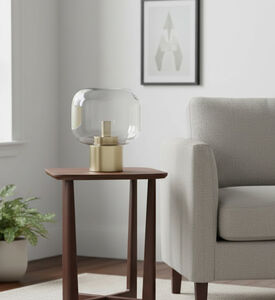 Light and Living Arturan Glass Table Lamp, Packshot View