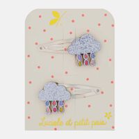 Multicolor Clouds Hair Clips