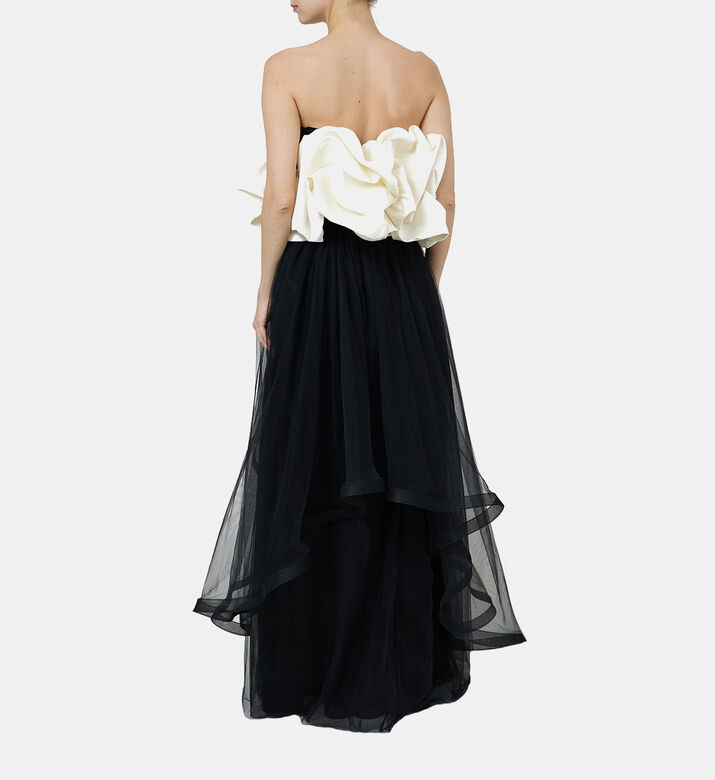 Layered Tulle Ruffled Top Dress