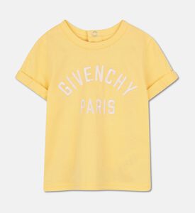 Givenchy Fold-down Sleeve Organic T-shirt, Yellow, 18m, Packshot View