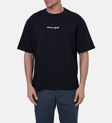 Cotton Front Logo Crewneck T-shirt