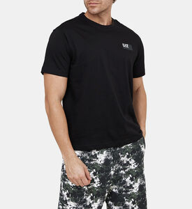 تيشيرت قطن بطبعة شعار