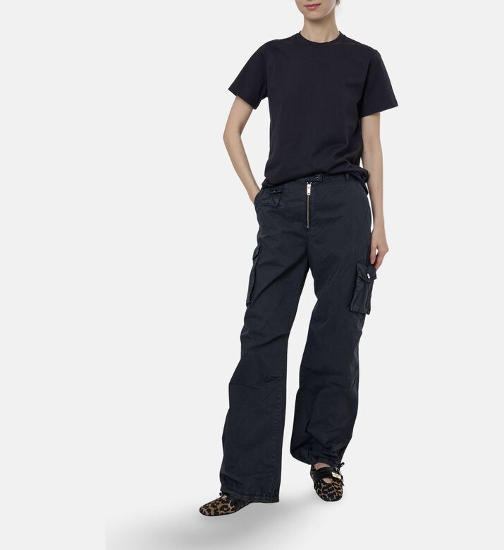 Ganni Multi-pockets Regular-fit Crago Pants, Model View