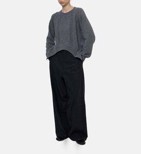 Plan C Cut-out Detail Long-sleeve Sweater, Model View