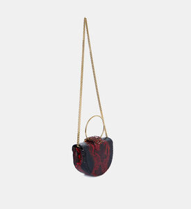 Moon Shape Snake Skin Pattern Bag