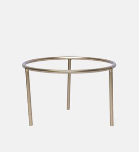 مزهرية بالون زجاجية ذات قاعدة معدنية