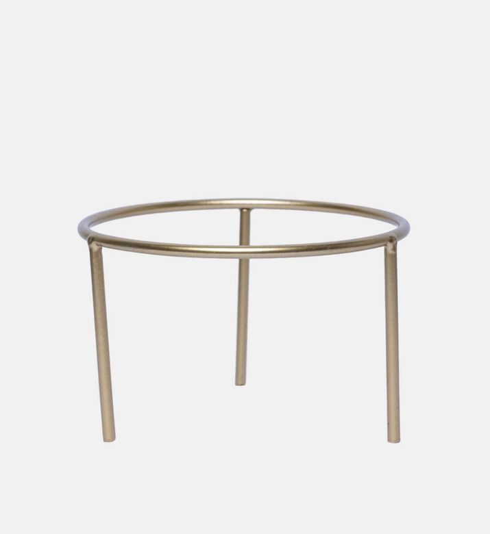 Glass Metal-base Balloon Vase 17x17x22 Cm