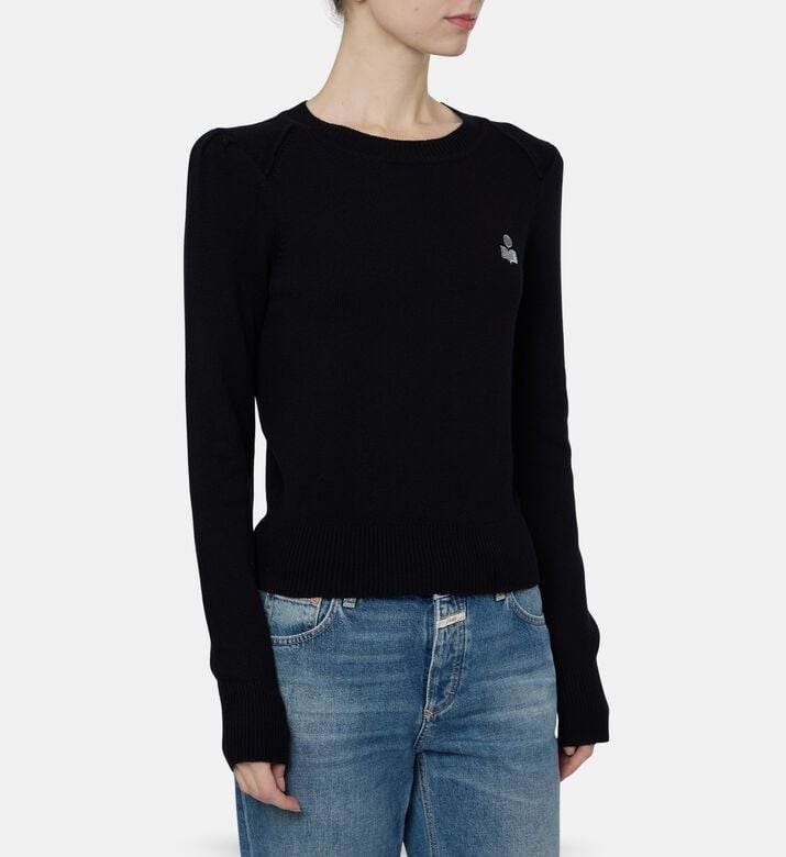 Isabel Marant Cotton-wool Long-sleeve Pullover, Model View