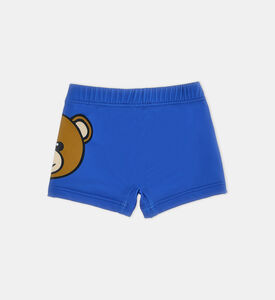 شورت سباحة بطبعة لوغو للصبيان الصغار