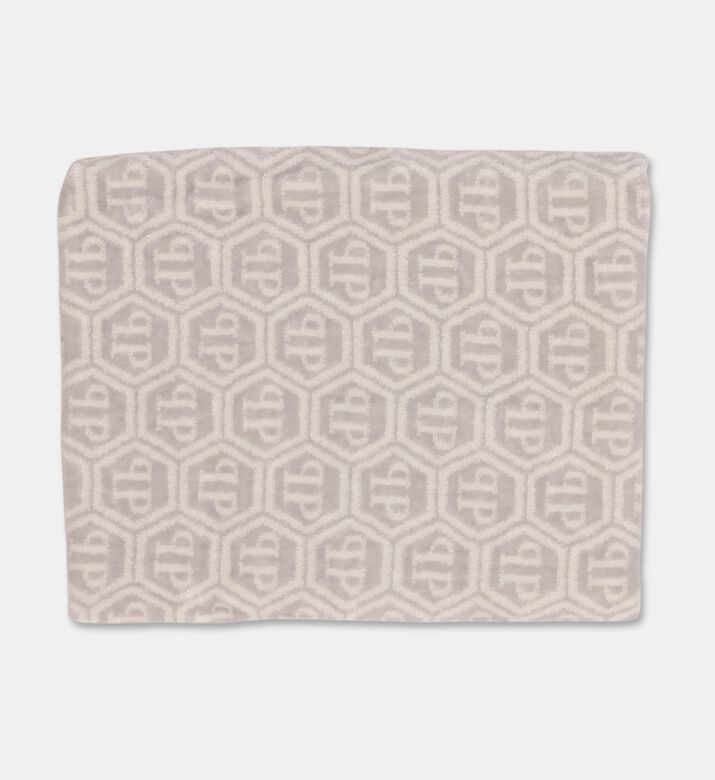 Philipp Plein Rectangular Shape Hand Towel Set, White, Packshot View