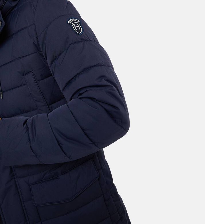 Hackett London Puffy Long-sleeve Hooded Jacket, Model View Hackett London Puffy Long-sleeve Hooded Jacket, Model View