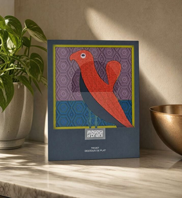 Images d Orient Birds Of Paradise Silicone Trivet, Model View