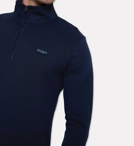 Hackett London Heritage Zip Fastening High Neck Long-sleeve Sweater, Model View