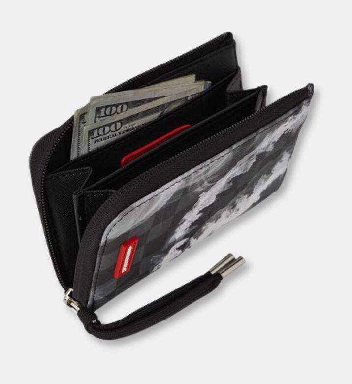 Sprayground Sip N Smoke Zip Closure Wallet, Packshot View
