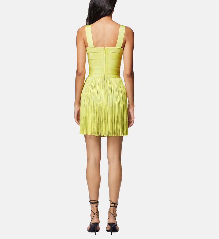 Bustier Fringe Bandage Mini Dress