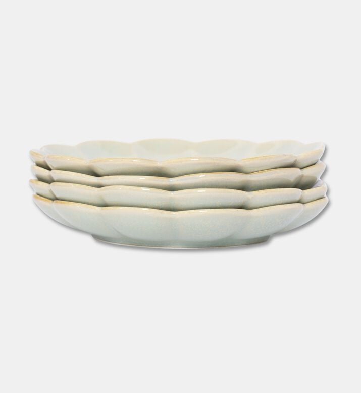 Home Deco and More Celadon Petal-shaped 4-piece Serving Dish Set, Packshot View