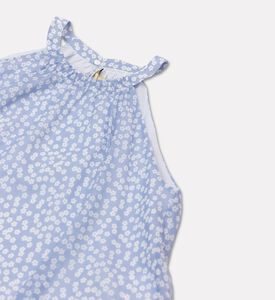 Stella McCartney Floral Halter Flared Top, Packshot View
