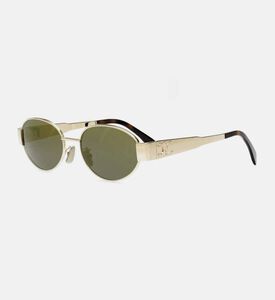 Celine Classic Oval Frame Sunglasses 54, Gold, Packshot View