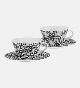 Calcada Portuguesa 2-piece Saucer Teacup Set Calcada Portuguesa 2-piece Saucer Teacup Set