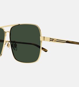 نظارة شمسية مربعة بإطار سميك غير رسمي 55