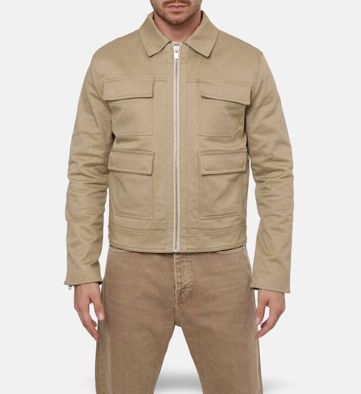 The Kooples Multi-pockets Long-sleeve Jacket, Model View