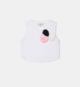 Cotton Flower-applique Top Cotton Flower-applique Top