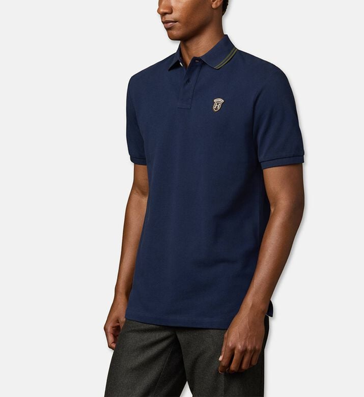 Hackett London Polo Badge, Navy, Xl, Model View