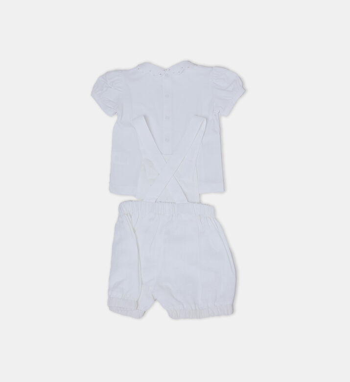 Crystal-embellishment Romper
