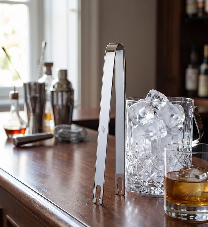 Mepra Stainless Steel Ice Tongs, Model View