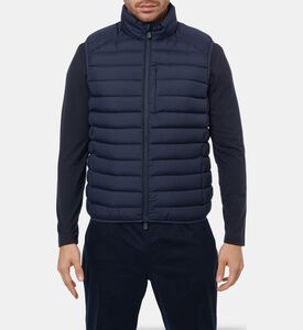 Save the Duck Padded Sleeveless Regular-fit Vest, Blue, L, Model View