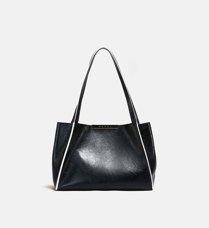 حقيبة كتف جلد بإغلاق مغناطيسي