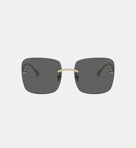 نظارة شمسية مربعة بدون إطار 56
