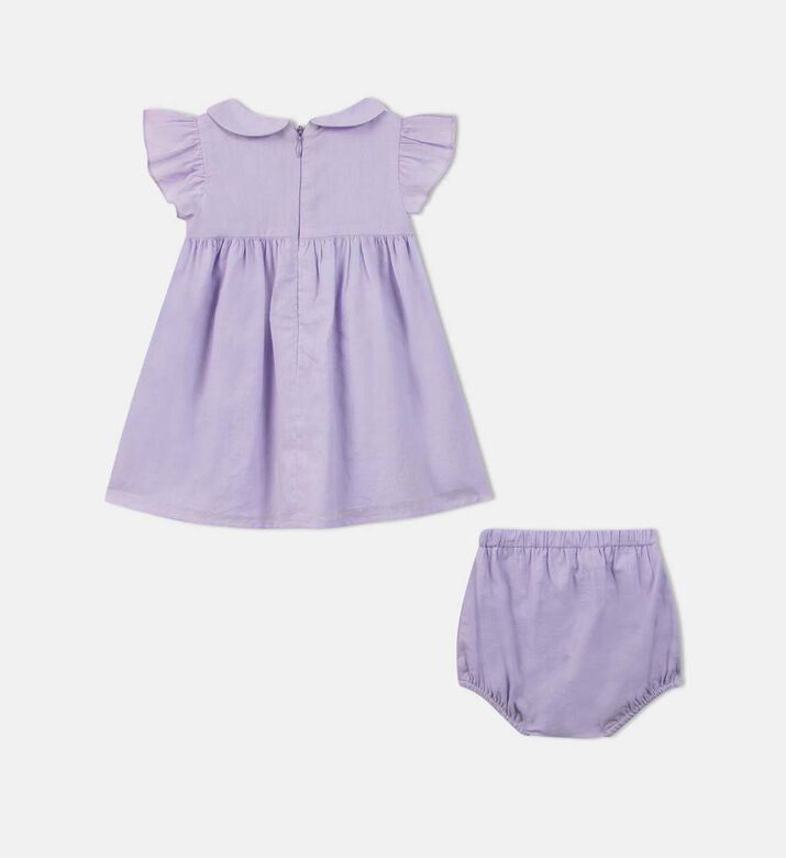 Peter Pan Collar Dungarees Set