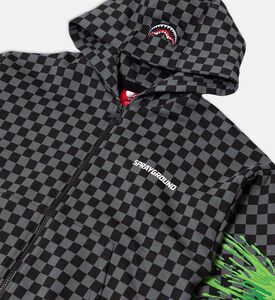 Splatter Bunny Over Full-zip Hoodie