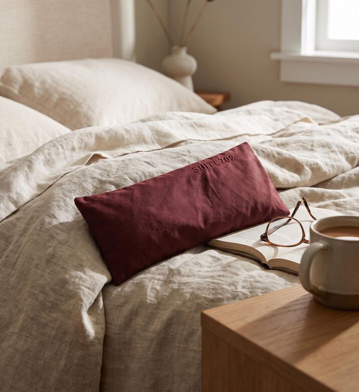 Suite702 Organic Cotton Aroma Eye Pillow, Red, Packshot View