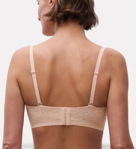 Chantelle Norah Comfort Unlined Bandeau Strapless Bra, Beige, 90, G, Model View