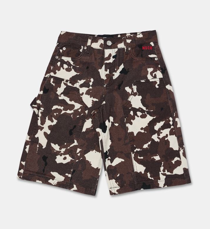 MSGM Camouflage Cargo Shorts, Packshot View