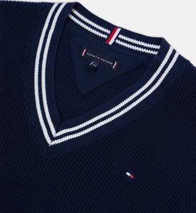 سترة بدون أكمام بياقة بشكل في