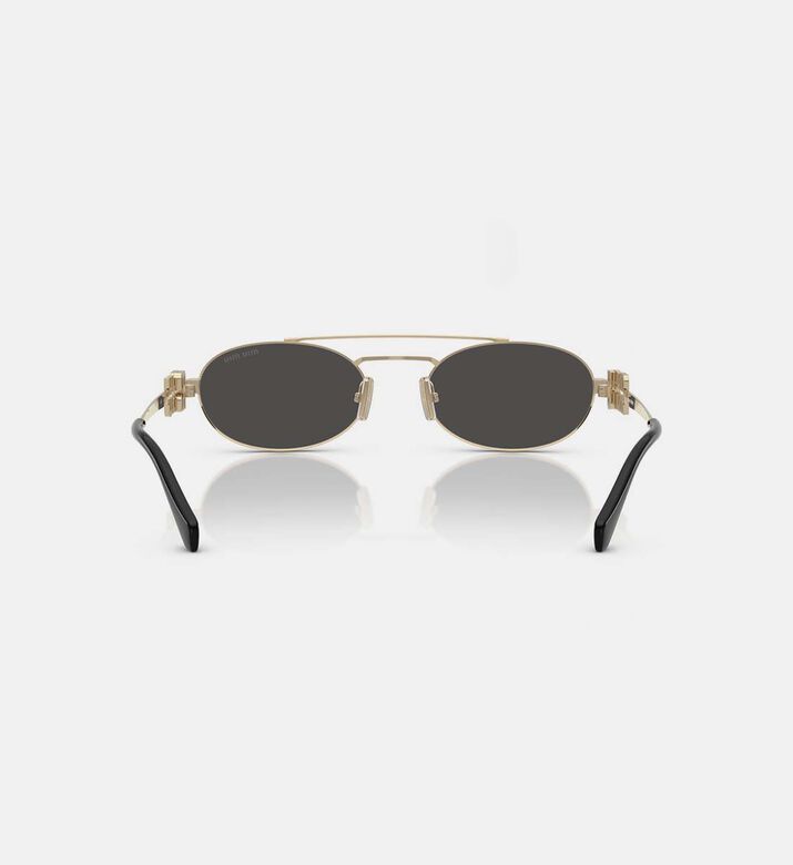 Oval-shape Metal Frame Sunglasses 53