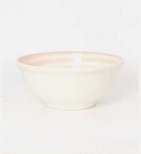 Easy Life Hand-painted Round Ceramic Bowl, Pink, Packshot View