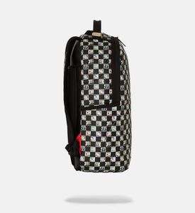 حقيبة ظهر كلاسيكية بنقشة مربعات