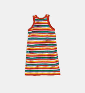Rainbow Stripe Knit Dress