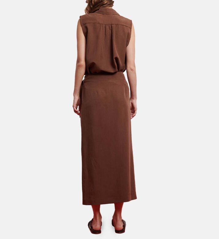 Linen Front Buttons Sleeveless Shirt Linen Front Buttons Sleeveless Shirt