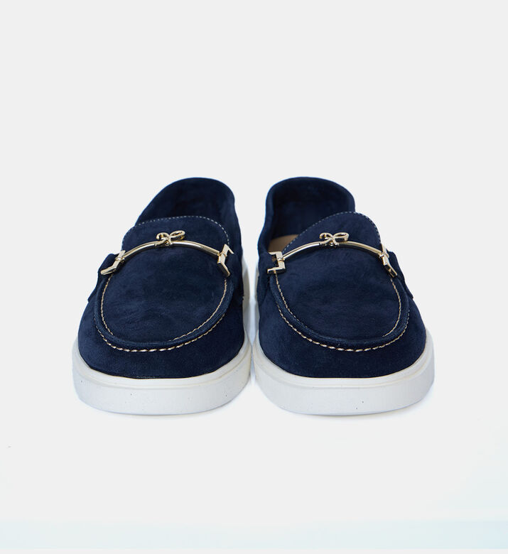 حذاء لوفرز ويف شامواه بلون بسكويت