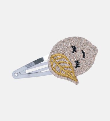 Glittery Lemon Embellished Hair Clip