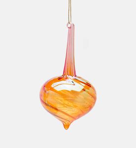 Edg Glass Two-toned Spindle-top Ornament, Packshot View