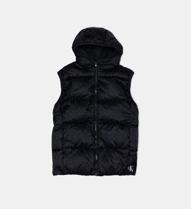 Jacquard Padded Logo Gilet Jacquard Padded Logo Gilet