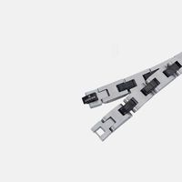 Stainless Steel Black-details Bracelet