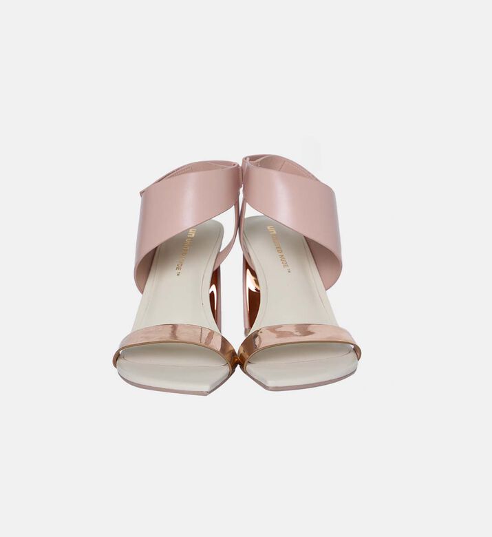 Curved Heel Ankle Strap Sandal