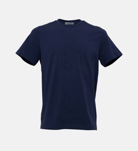 تي شيرت قطن جيرسي بشعار الماركة